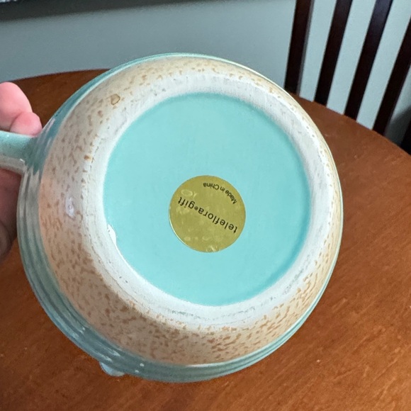 Turquoise Bee Embossed Pitcher - Picture 4 of 4